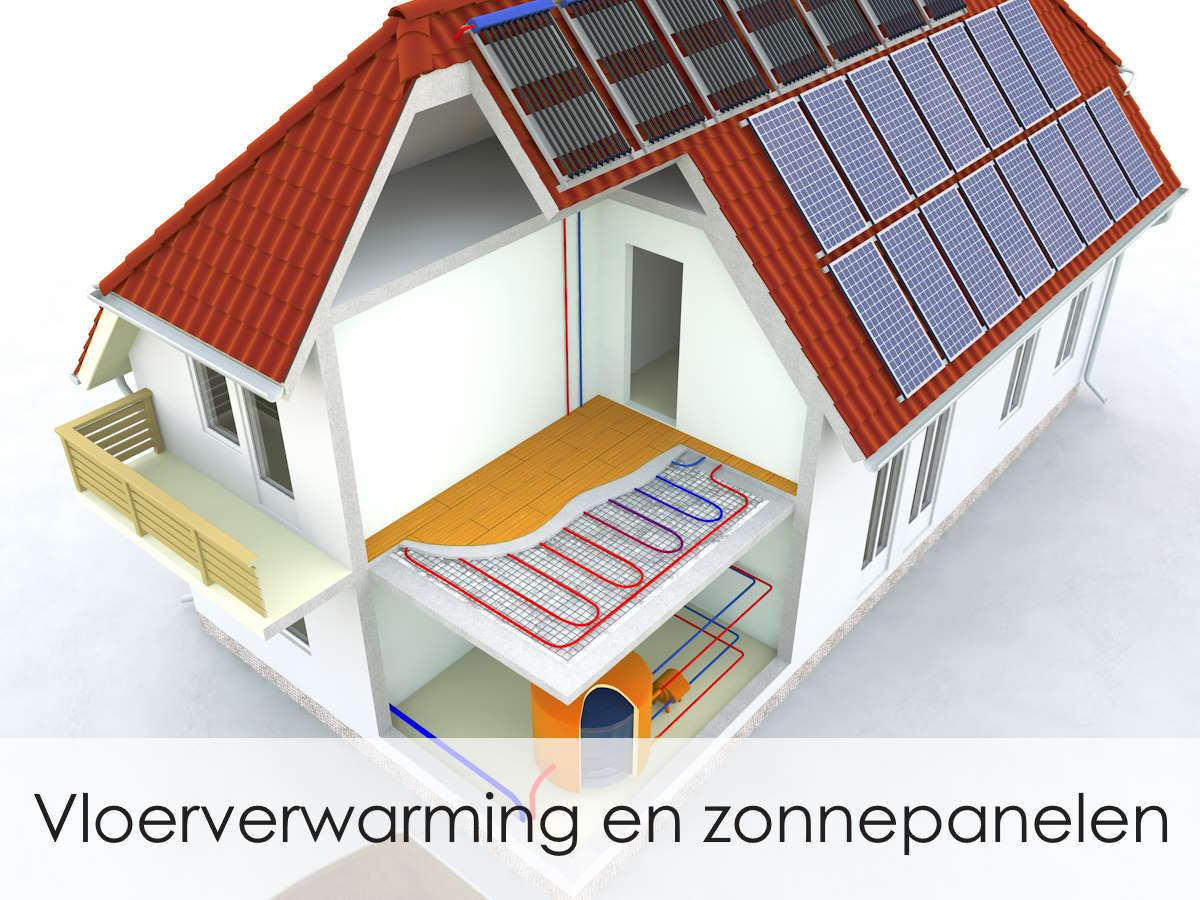 vloerverwarming en zonnepanelen