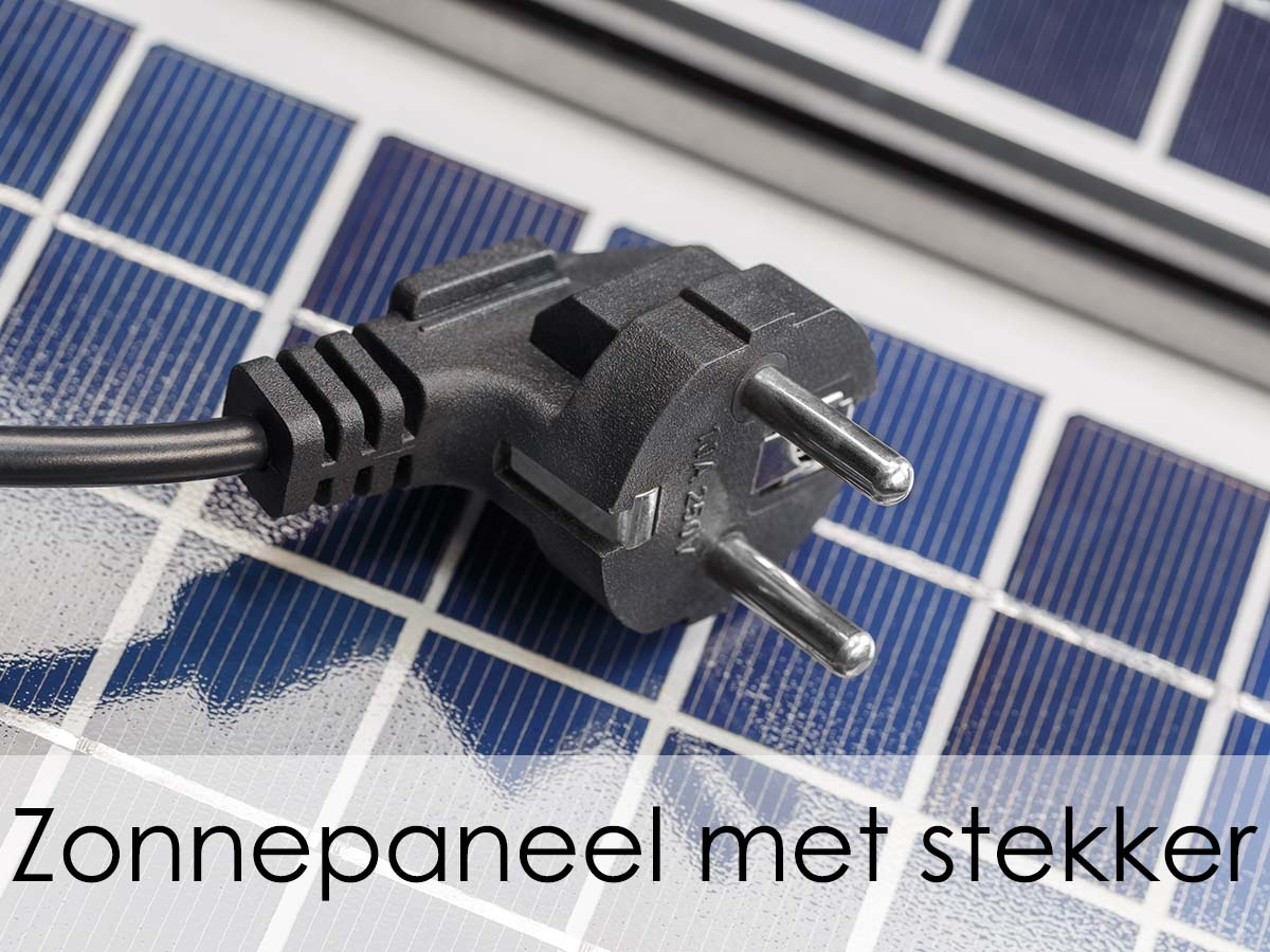 zonnepanelen met stekker op dak