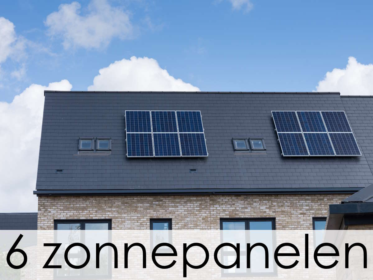 6 zonnepanelen