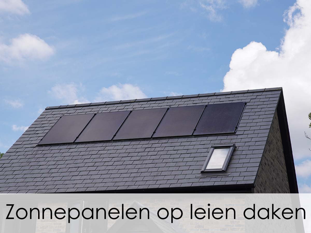 leien met zonnepanelen