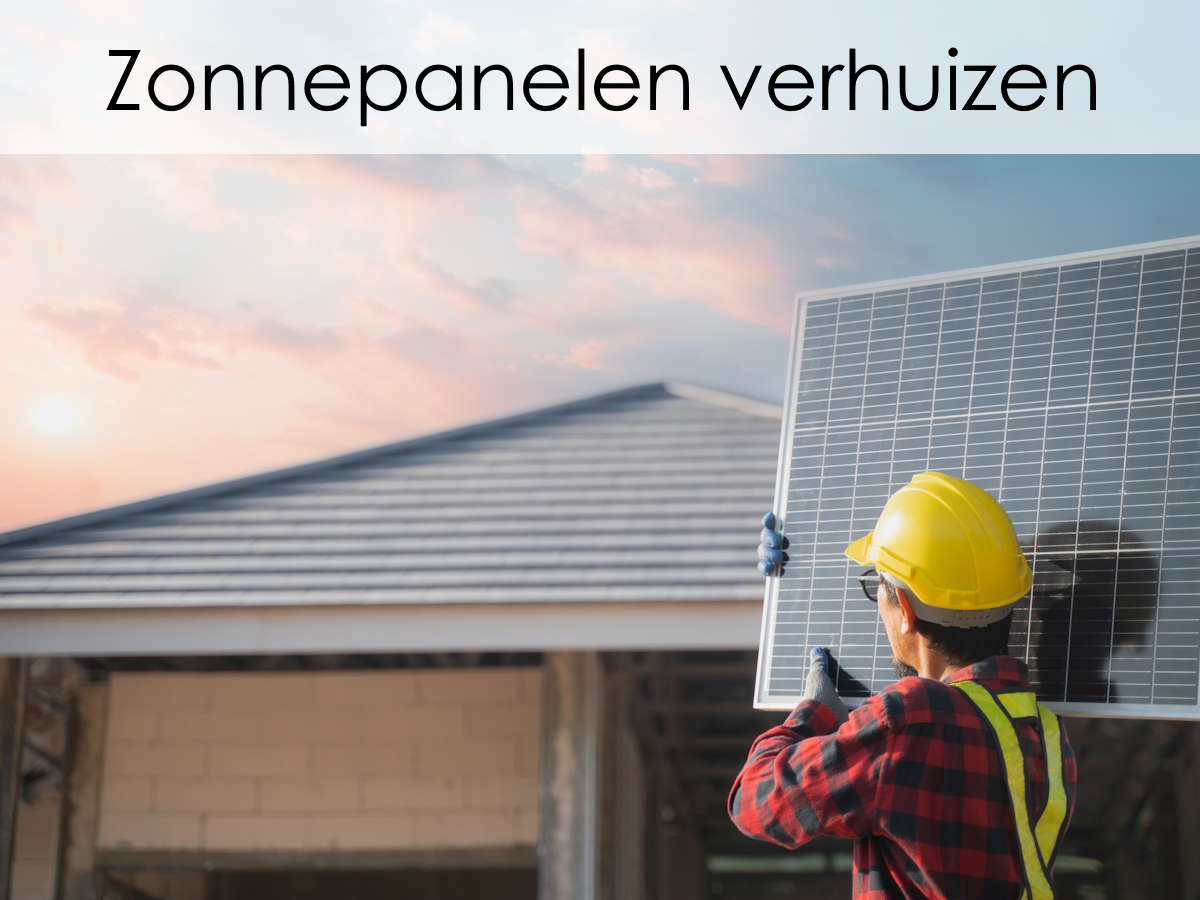 zonnepanelen verhuizen