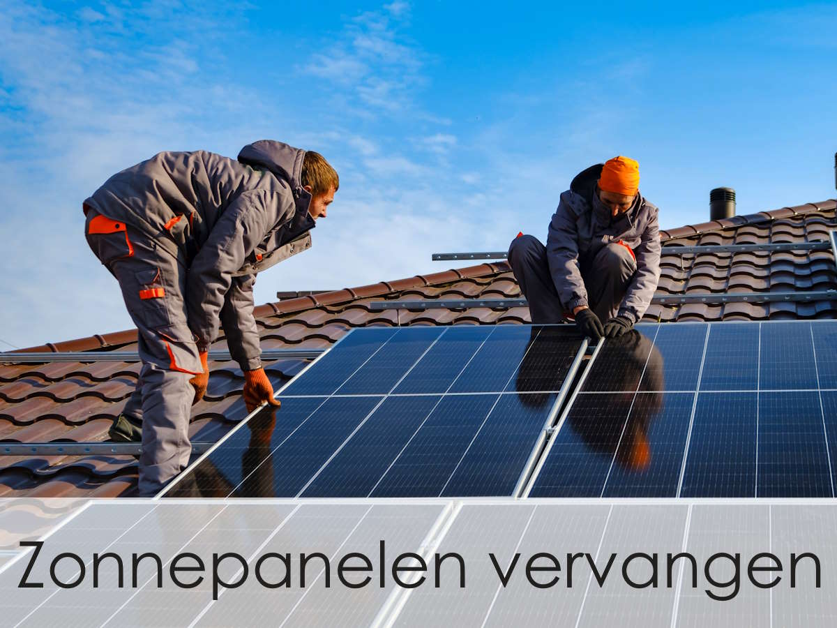 zonnepanelen vervangen